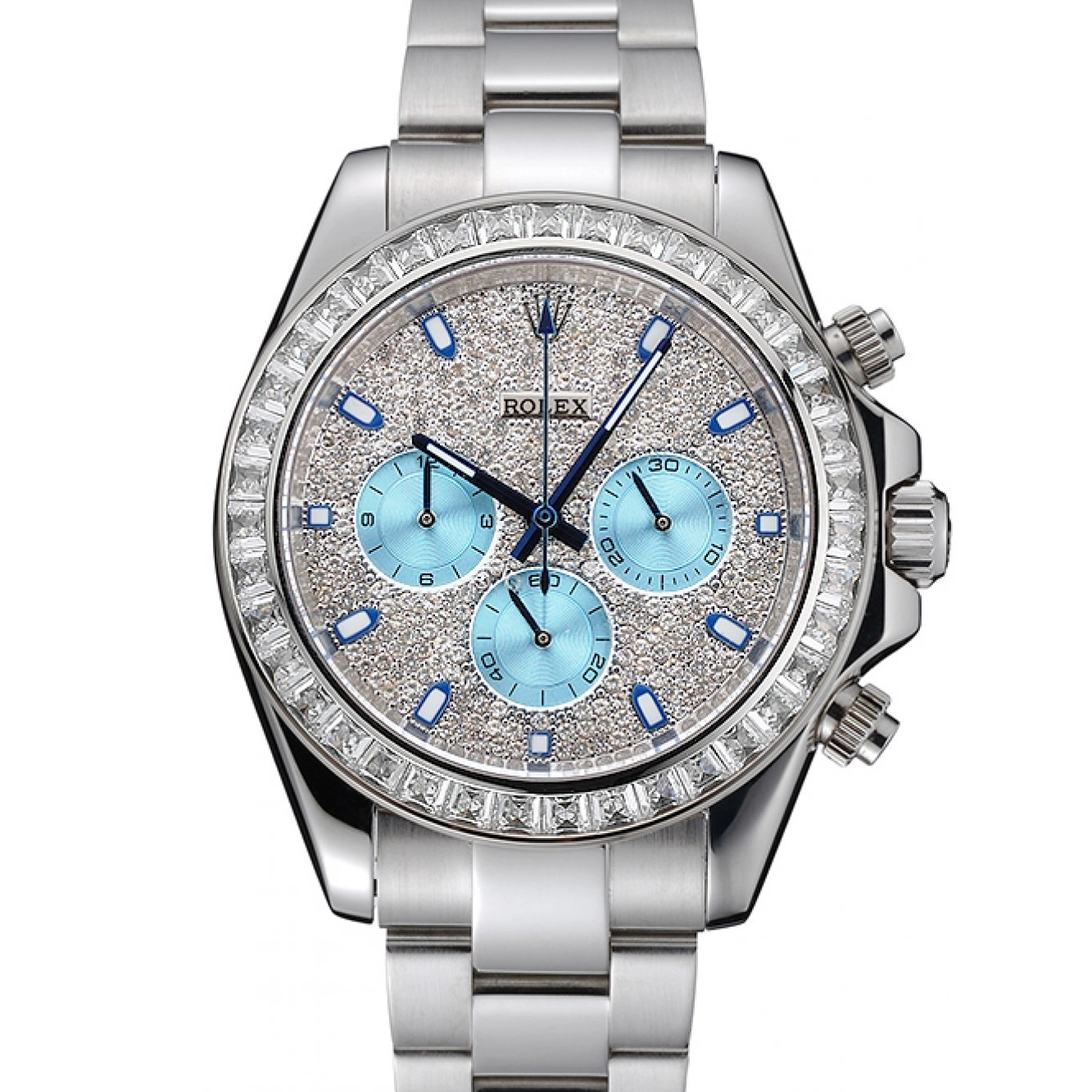 Case Steel Stainless 1454251 Bracelet Dial And Cosmograph Diamond Rolex Daytona 1024